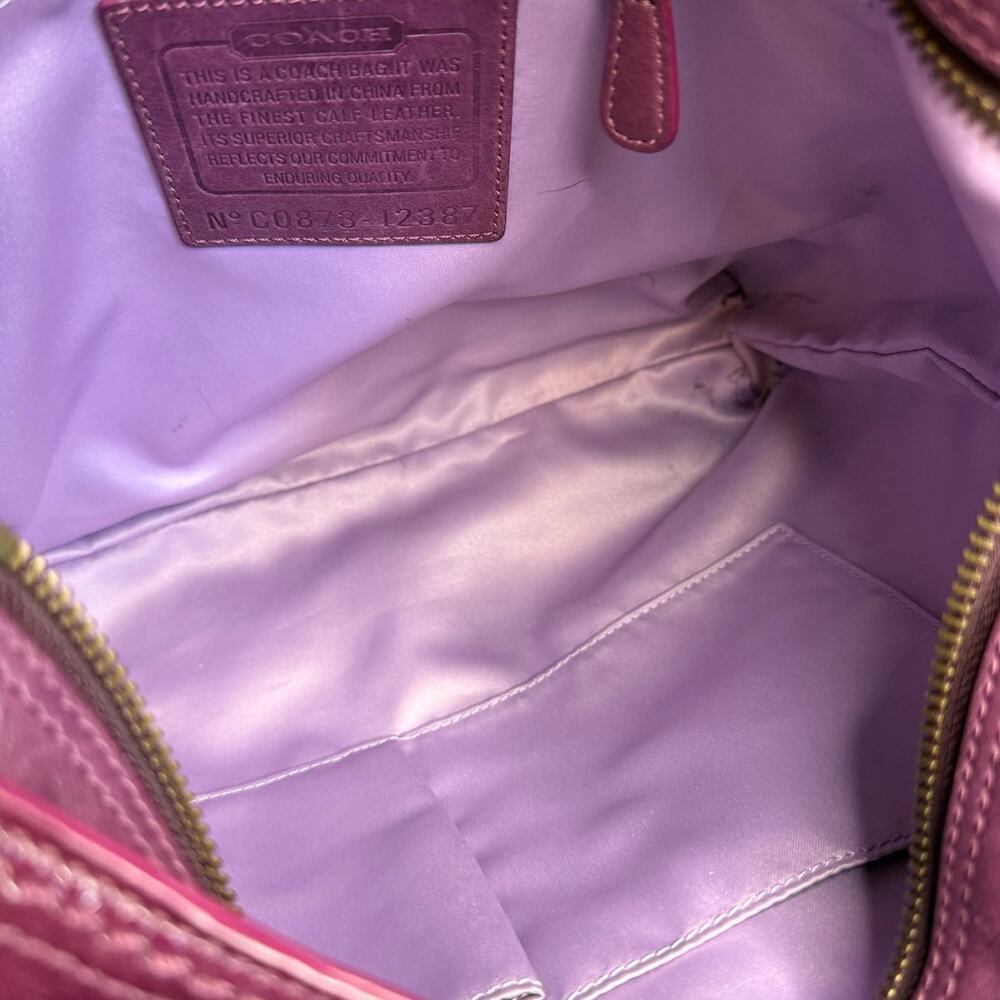 y2k COACH Patent Leather Hobo Shoulder bag Crossbody - Picture 10 of 15
